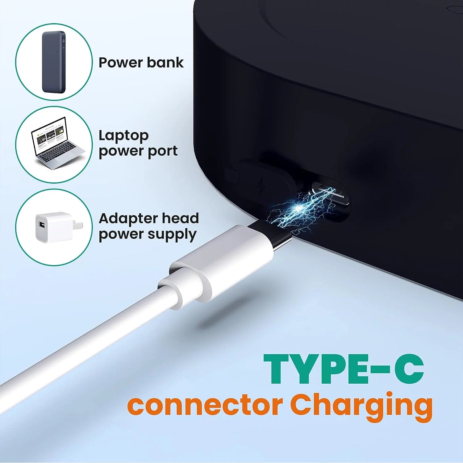 Desktop Water Bottle Dispenser with Type-C Charging - 5 Gallon Capacity